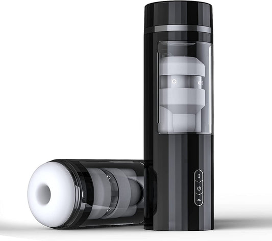 Hands-Free Telescopic Male Masturbator with Customizable Thrusts