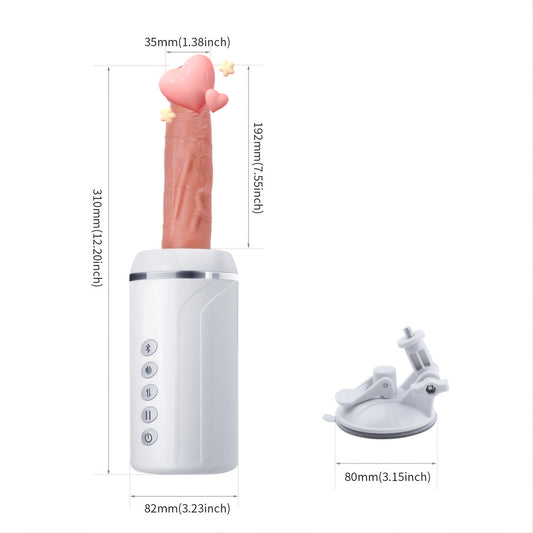 Automatic Telescopic Warming Dildo