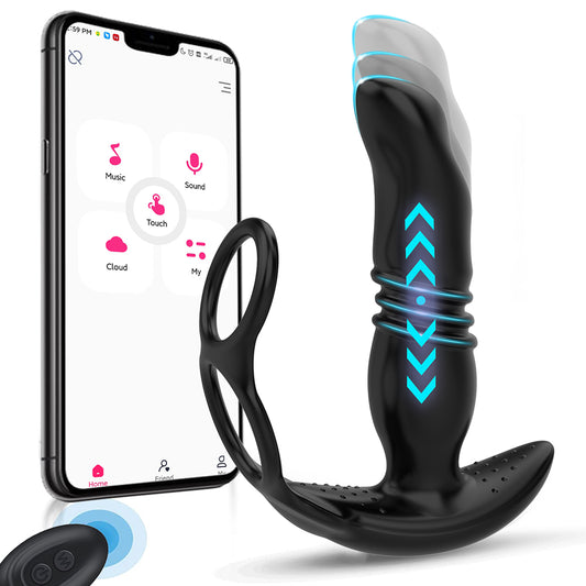 Advanced Prostate Massager with Telescopic Control for Men's Health