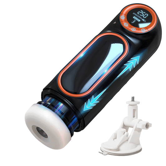 Intruder 1.0 Telescopic Sucking Vibrating Masturbator Toy