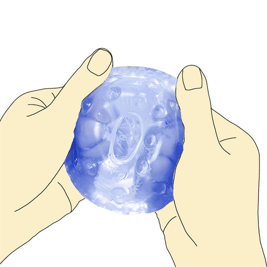 Enhanced Pleasure Pocket -pussu realistisilla helmillä miehille