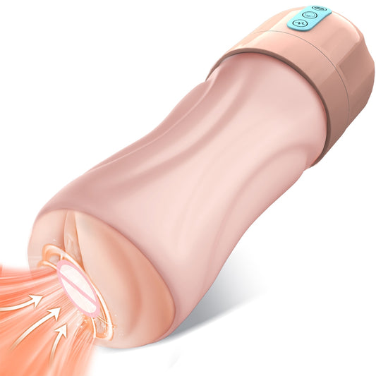 Advanced Dual-Function Male Masturbator with Realistic Texture