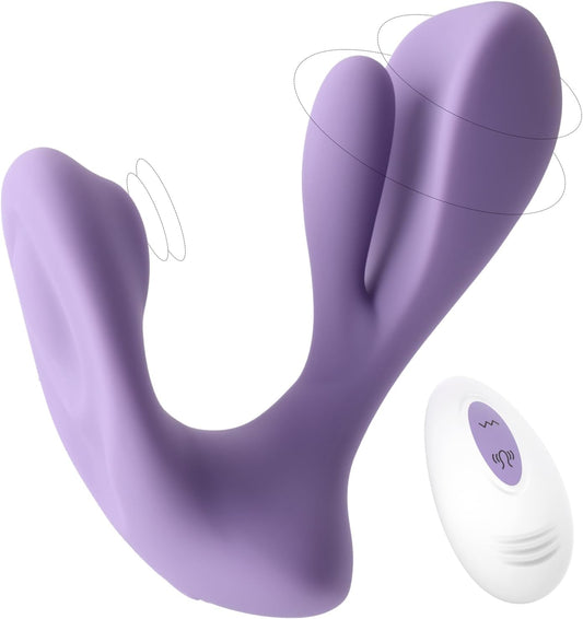 HeartCaptor Swirlii Hands-Free Dual Vibrator for Women | Rechargeable Intimate Wellness Device with Remote