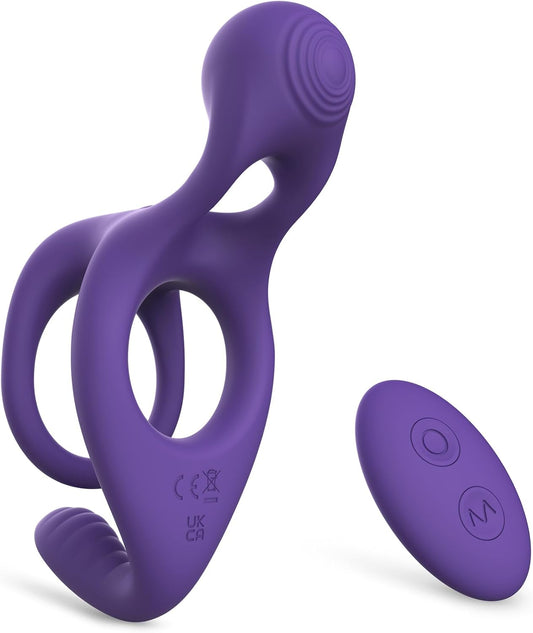 HeartCaptor Gemster Vibrating Cock Ring for Couples | Remote Control Intimate Wellness Device
