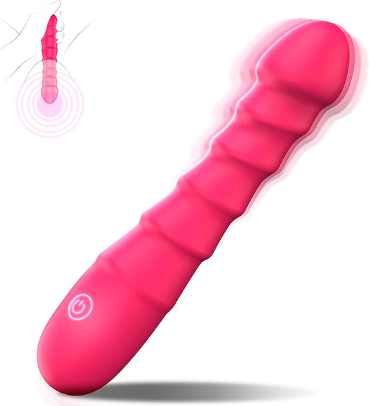 HeartCaptor Vibrating G-Spot Dildo for Women | Rechargeable Personal Massager with 10 Vibration Modes and IPX7 Waterproof Silicone Design