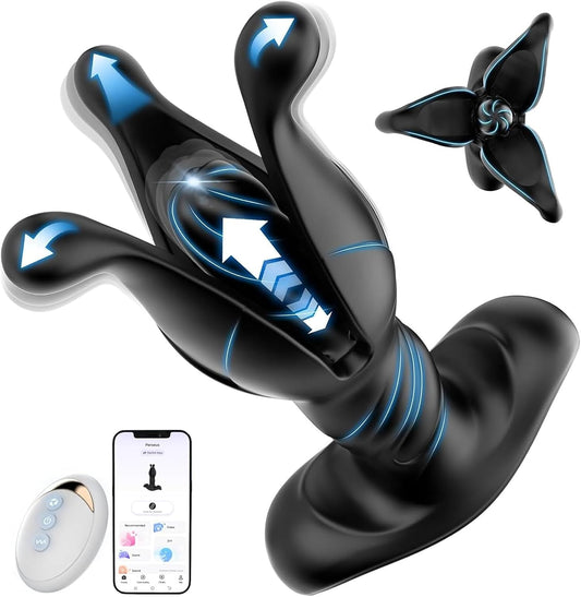 HeartCaptor Beisar Prostate Massager for Men | Rechargeable Anal Toy with Thrusting, Vibrating, and APP Control