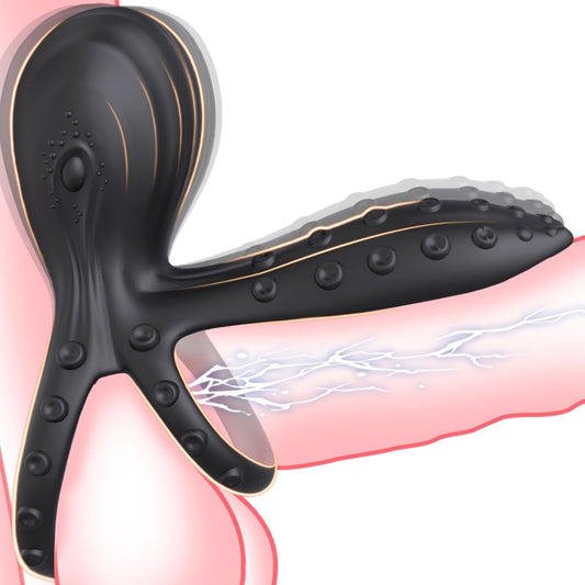HeartCaptor Vibrating Cock Ring for Couples and Men | Dual Motor Intimate Wellness Device with Stamina Girth Enhancement and 10 Vibration Modes