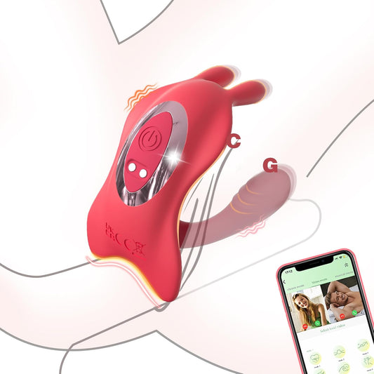 HeartCaptor App-Controlled Wearable Couples Vibrator for Intimate Play | Hands-Free Dual-Motor Wellness Device