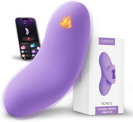HeartCaptor Echo 2 App-Controlled Wearable Panty Vibrator for Couples with 42°C Heating & Liquid Silicone