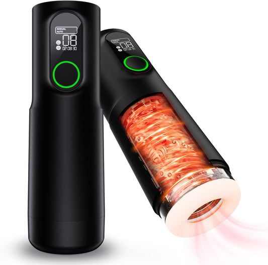 HeartCaptor TriggerX Smart Male Stroker for Him | Personal Wellness Device with Heating & Dual-Direction Rotation
