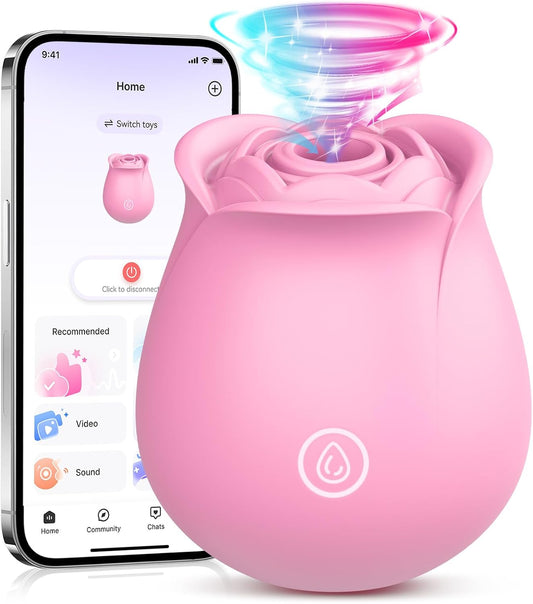 HeartCaptor Rose Intimate Wellness Device for Women | App-Controlled Personal Stimulator with 9 Modes