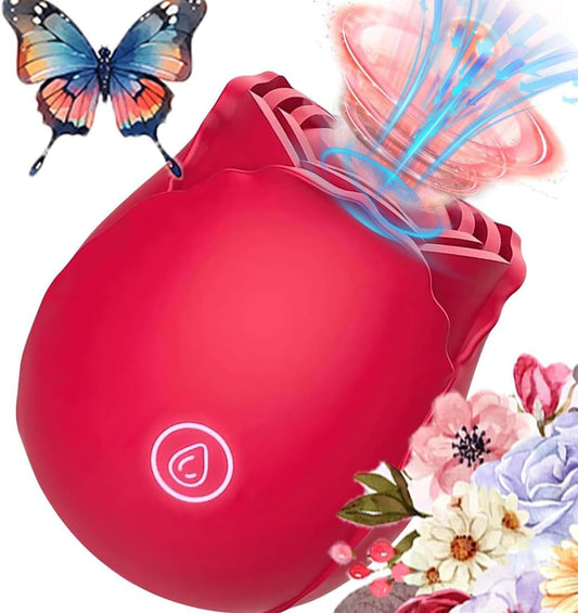 HeartCaptor Rose Toy for Women | 10-Mode Rechargeable Silicone Intimate Wellness Sucker Device