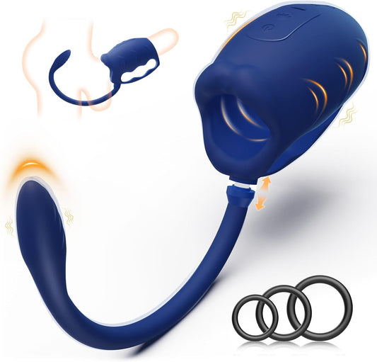 HeartCaptor 3-in-1 Smart Male Stroker for Him | Dual-Motor Personal Wellness Device with Detachable Anal Plug
