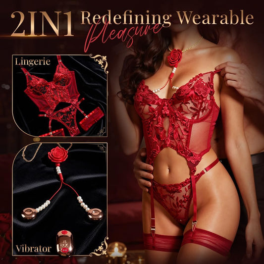 HeartCaptor Wearable Lingerie Vibrator for Women | App-Controlled Intimate Wellness Device with Multi-Point Stimulation