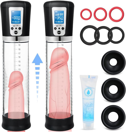 HeartCaptor Automatic Vacuum Pump for Men | Intimate Wellness Trainer with LED Display
