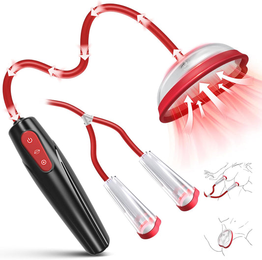 HeartCaptor Electric Vacuum Intimate Wellness Pump for Women | 3-in-1 Rechargeable Stimulation Device