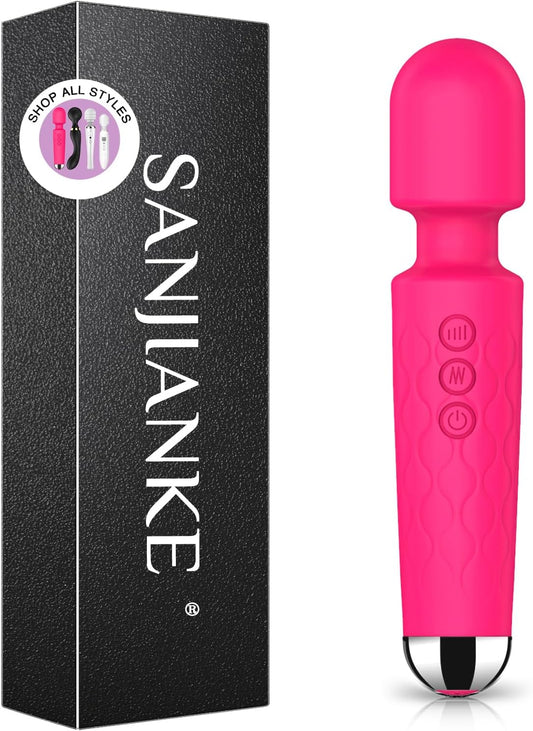 HeartCaptor Wand Massager for Women | Rechargeable Intimate Wellness Device with 20 Modes and 8 Speeds for Personal Relaxation