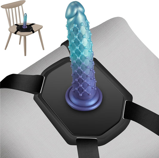 HeartCaptor Adjustable Suction Cup Dildo Mount Saddle for Couples | Secure Strap-On Harness Base with Strong Suction for Chairs, Sofas, and Swings