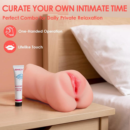 HeartCaptor 3-in-1 Male Masturbator for Men | Rechargeable Intimate Wellness Device with Realistic Internal Texture