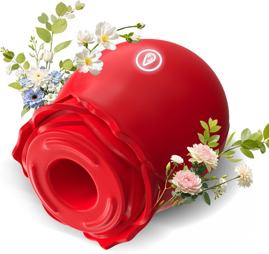 HeartCaptor Rose Suction Vibrator for Women | Discreet Clitoral Stimulator with 10 Speeds & USB Charging