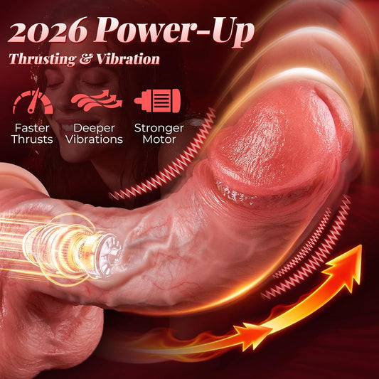 HeartCaptor Thrusting G-Spot Vibrator for Couples and Individuals | Waterproof Silicone Remote Control Intimate Wellness Device