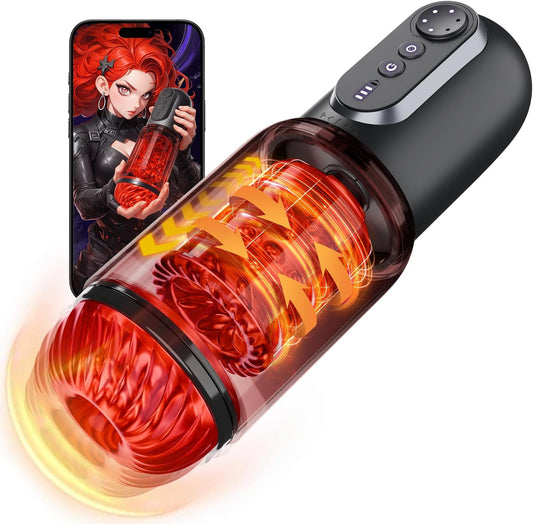 CHARMIY Smart Male Stroker for Men | App-Controlled Intimacy Device with 5 Multi-Motion Sensation Modes