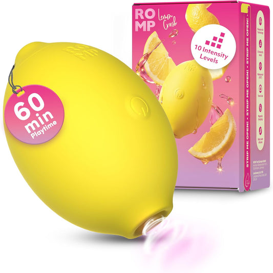 HeartCaptor Lemon Suction Intimate Massager for Women | Rechargeable Clitoral Wellness Device with 10 Air Modes