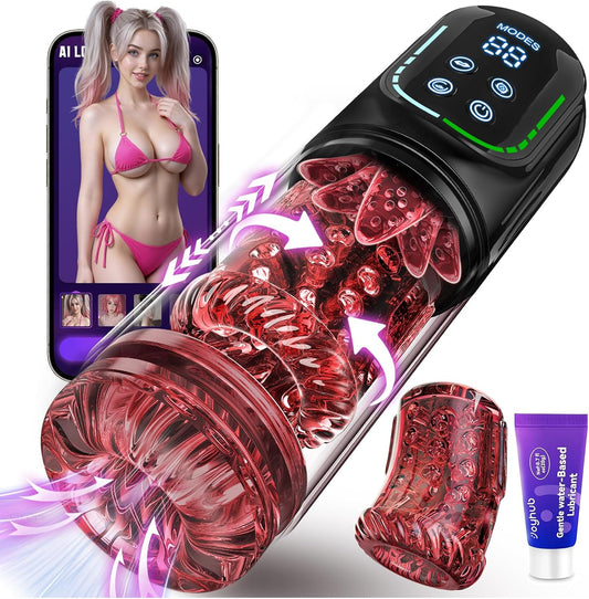 HeartCaptor AI-Powered Automatic Male Stroker Device for Men | Rechargeable Waterproof Intimate Wellness Device with Smart App Control