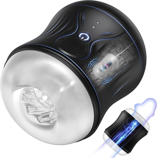 Jaffen 10-Frequency Vibration Penis Rolling Cup for Enhanced Pleasure
