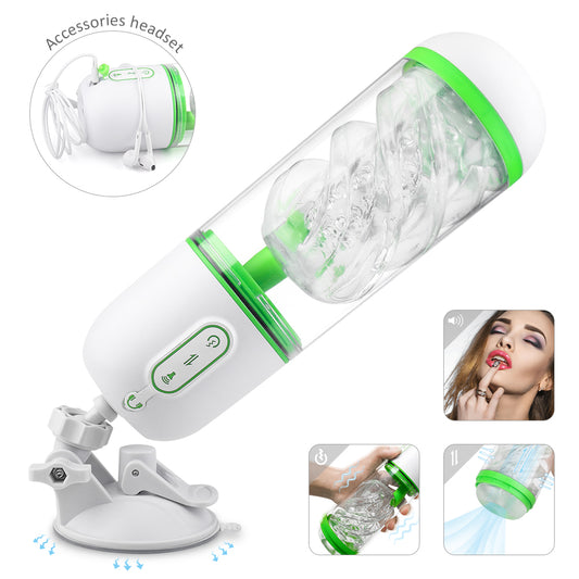 Vivek Hand-Free Real Voice Sucking & Vibrating Masturbation Cup