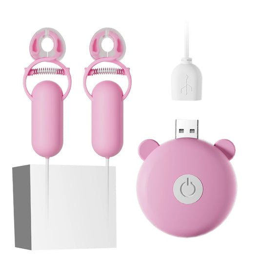 Silicone Nipple Clamp Vibrator for Intimate Pleasure