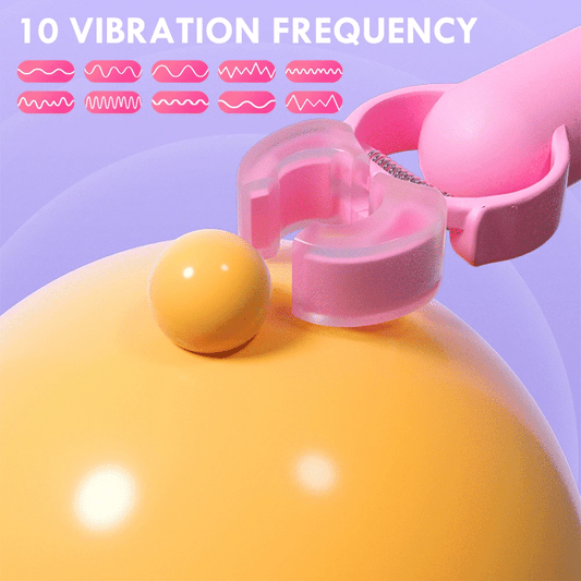 Silicone Nipple Clamp Vibrator for Intimate Pleasure