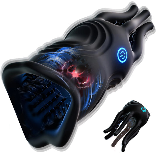 HeartCaptor Penis Vibrator Male Masturbator 10 Vibration Modes Realistic Lips Texture Stimulation Stroker