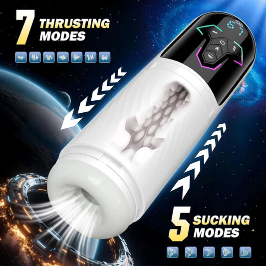HeartCaptor Heating Automatic Male Stroker APP Control LCD Display 10 Vibration Modes Adult Device