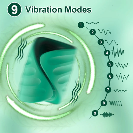 HeartCaptor APP Control Glans Vibrator Male Silicone Stimulator 9 Modes USB Rechargeable Adult Toy
