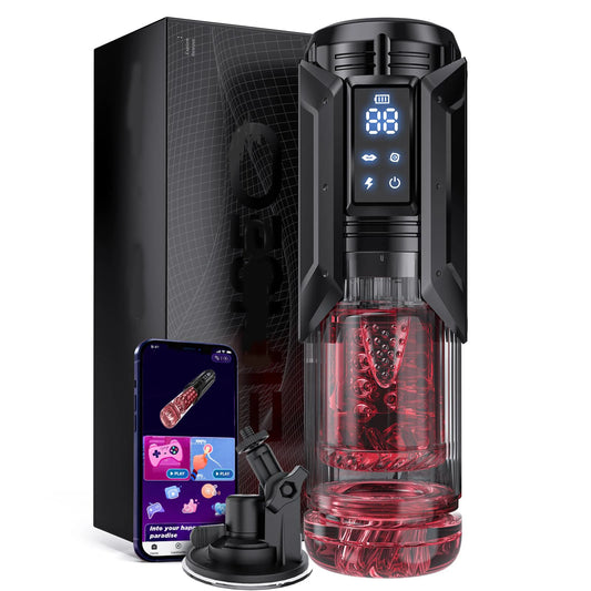 HeartCaptor Male Masturbator 7 Thrusting Rotating Sucking Electric Adult Toy