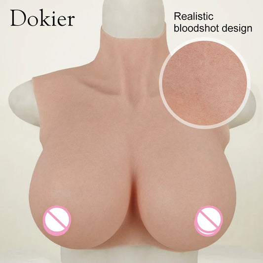 HeartCaptor Realistic Silicone Breast Forms Breastplate B-H Cup Medical Grade Crossdresser Cosplay Mastectomy