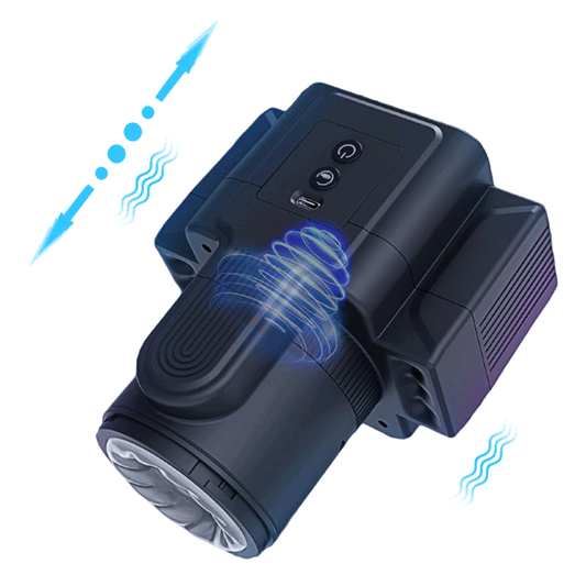 7-Function SLR Camera-Inspired Stroker for Intimate Pleasure