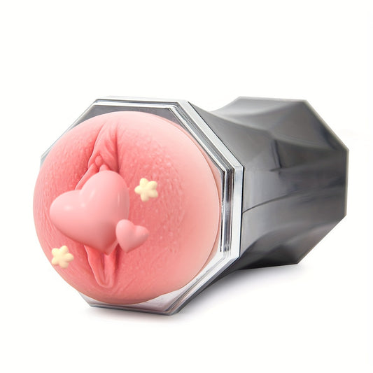 Automaattinen miesten masturbaattori musiikkitilassa ja kuulokkeilla