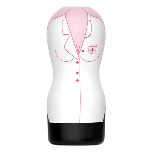 Premium Nurse-Inspired Manual Airplane Cup for Intense Pleasure