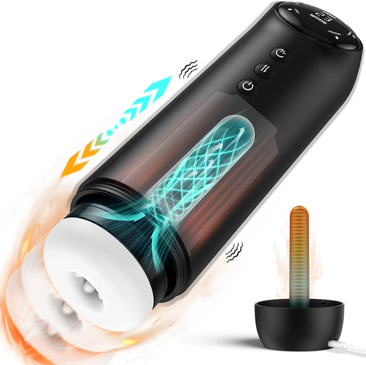 Advanced 4-in-1 Male Masturbator with LCD Control