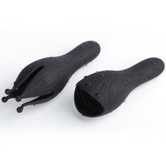 Silicone Electric Glans Masturbator with USB Charging