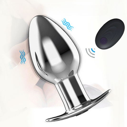 男性用ワイヤレスリモートメタル前立腺マッサージャー - 目立たずウェアラブル