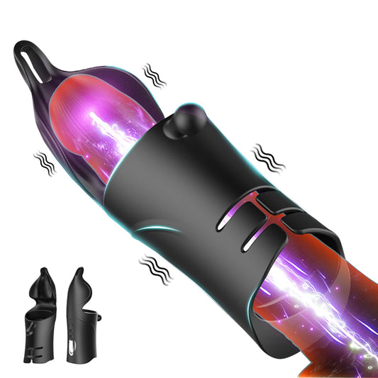 Advanced Double Motor Vibration Penis Delay Trainer for Men