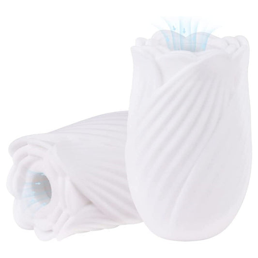 Portable Rose Flower Male Masturbator Egg - Electrified Free