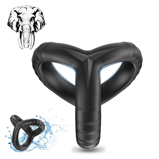 Elastic Silicone Double Lock Ring for Enhanced Erections