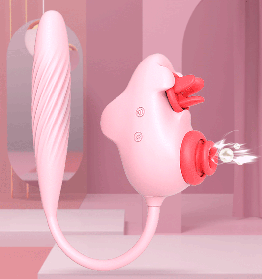 Spaceship-Inspired Sensual Tongue Teaser with Suction