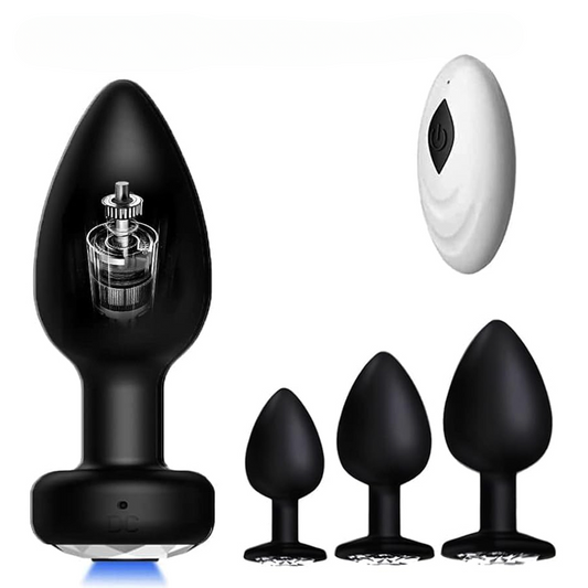 男性用ワイヤレスリモコンシリコンバットプラグ - 目立たない前立腺マッサージャー