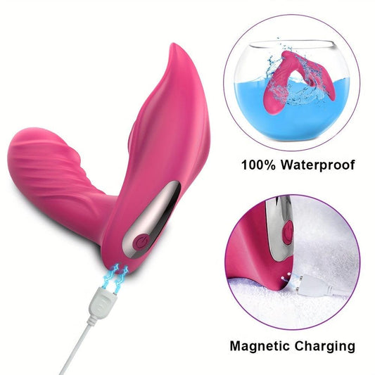 Wireless Remote Control G-Spot Clitoris Vaginal Nipples Air Stimulator Sex Toy - HeartCaptor