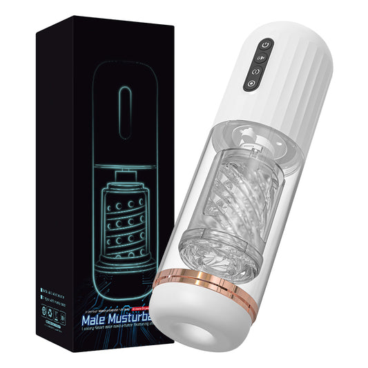 Advanced 7-Mode Telescopic Masturbation Cup with 3-Mode Rotation for Men